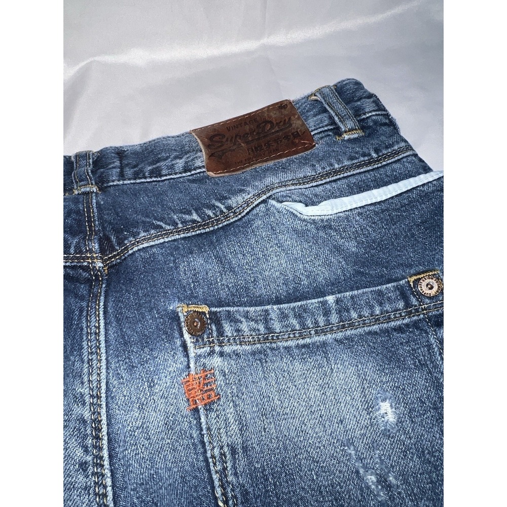 VERY RARE SUPER DRY VINTAGE DENIM JEANS JAPAN STYLE Y2K 90s Men's 30x34 - Picture 7 of 8